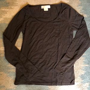 Michael Kors small brown cotton/modal shirt.